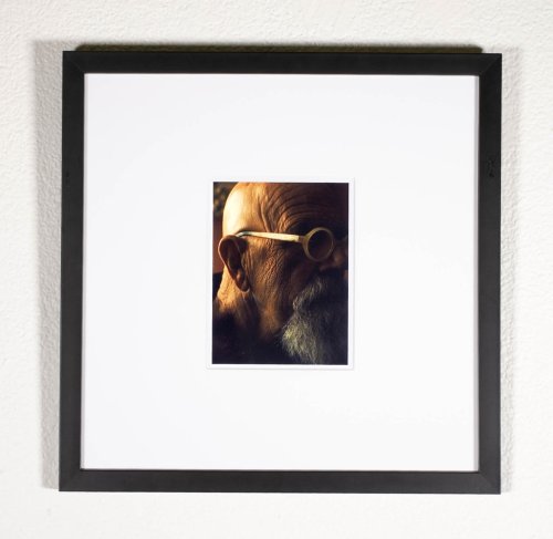 Artist Chuck Close in his Manhattan home